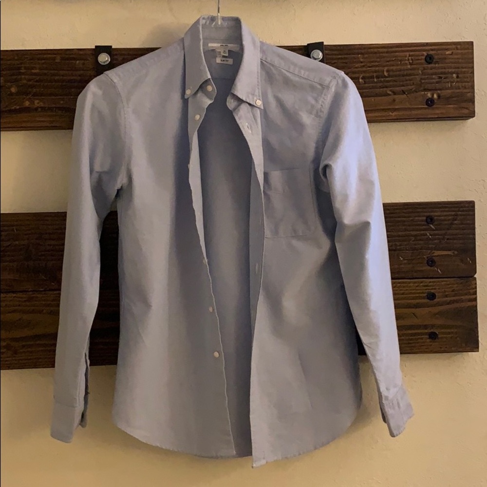 Uniqlo Men Oxford Long Sleeve Slim Fit XS